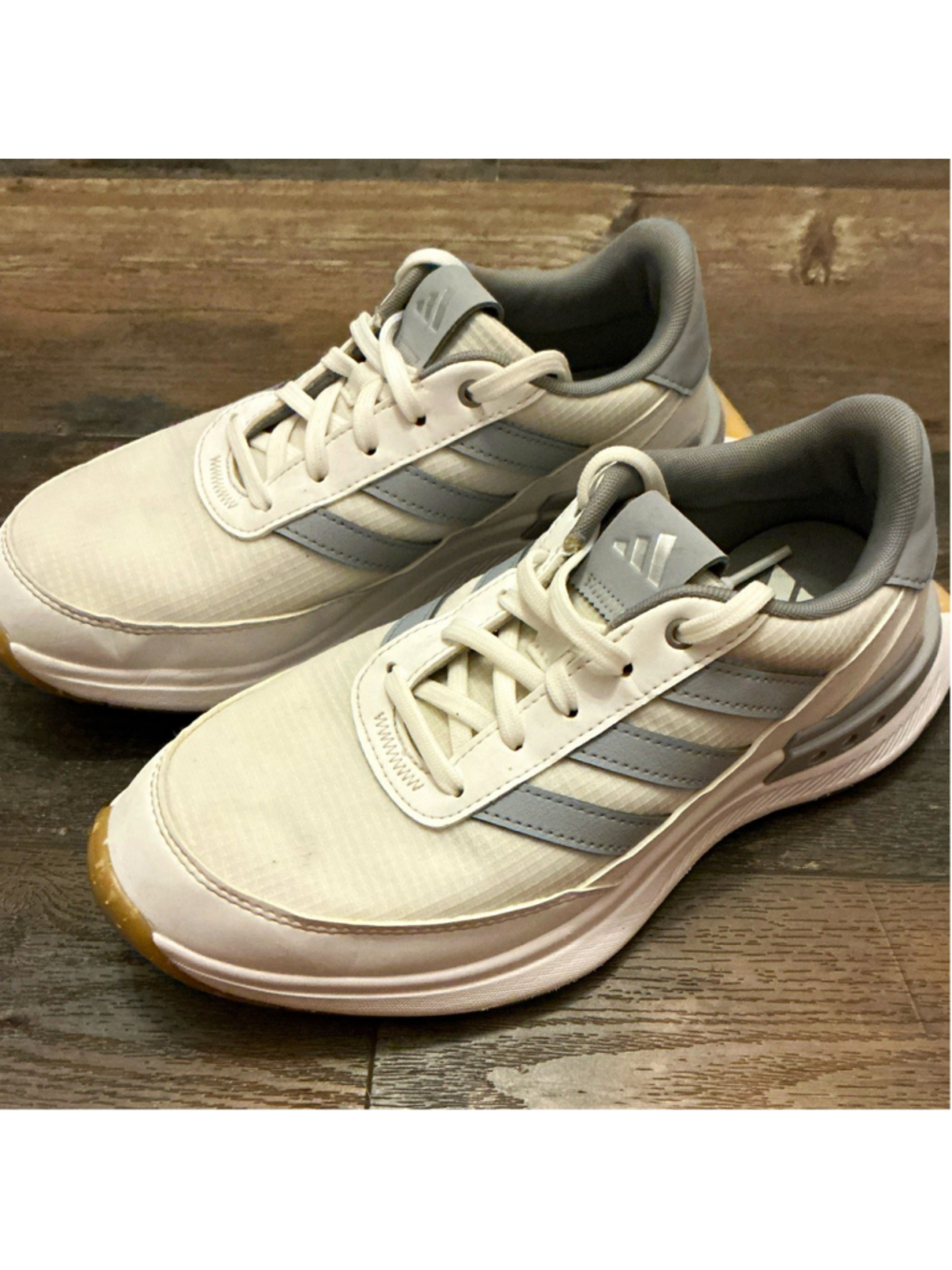 adidas S2G Spikeless Golf Shoes White/Gray Lace Up Youth US 5 UK 4.5 EU 37 1/3